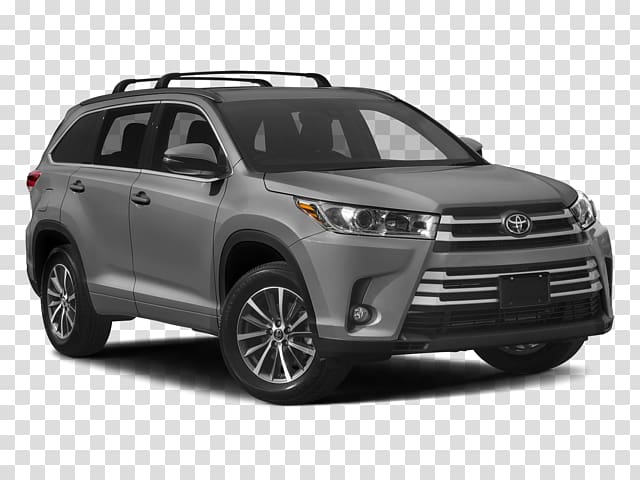2018 Toyota Highlander XLE AWD SUV Sport utility vehicle Car, toyota transparent background PNG clipart