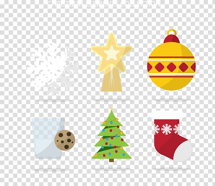 Christmas tree, Holiday elements transparent background PNG clipart