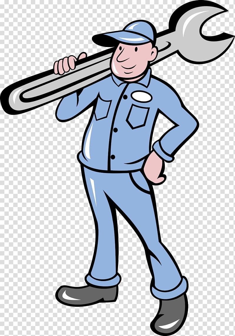 Mechanic Cartoon, Auto Repair Wrenches transparent background PNG clipart