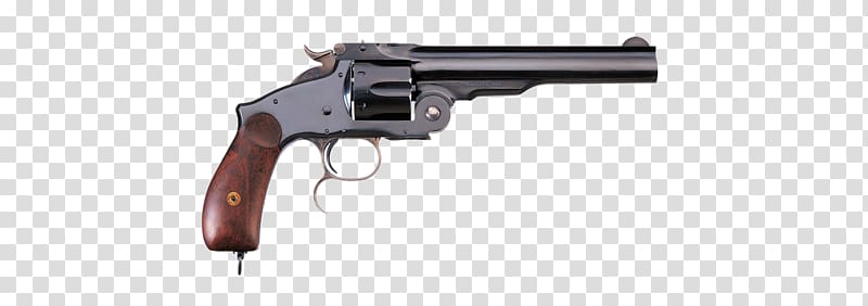 Revolver Smith & Wesson Model 3 .44 Russian .45 Colt, saloon transparent background PNG clipart