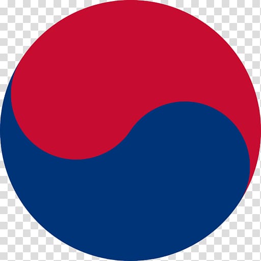 Flag of South Korea Taegeuk Yin and yang Taiji, symbol transparent background PNG clipart