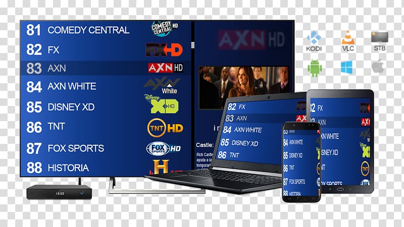 M3U Television Kodi IPTV Display device, android tv iptv transparent background PNG clipart