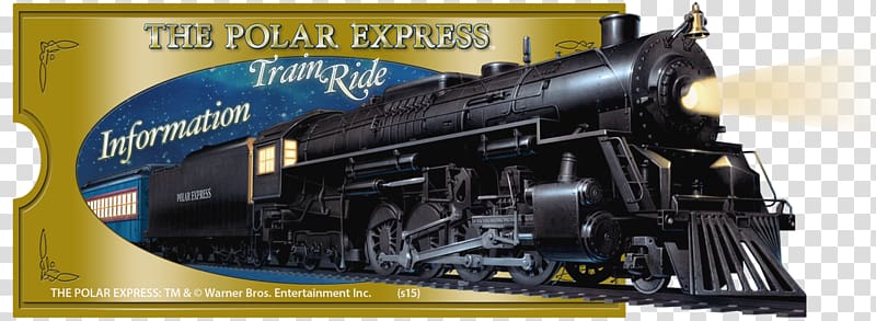 Mount Dora The Polar Express Train Rail transport Santa Claus, through train transparent background PNG clipart