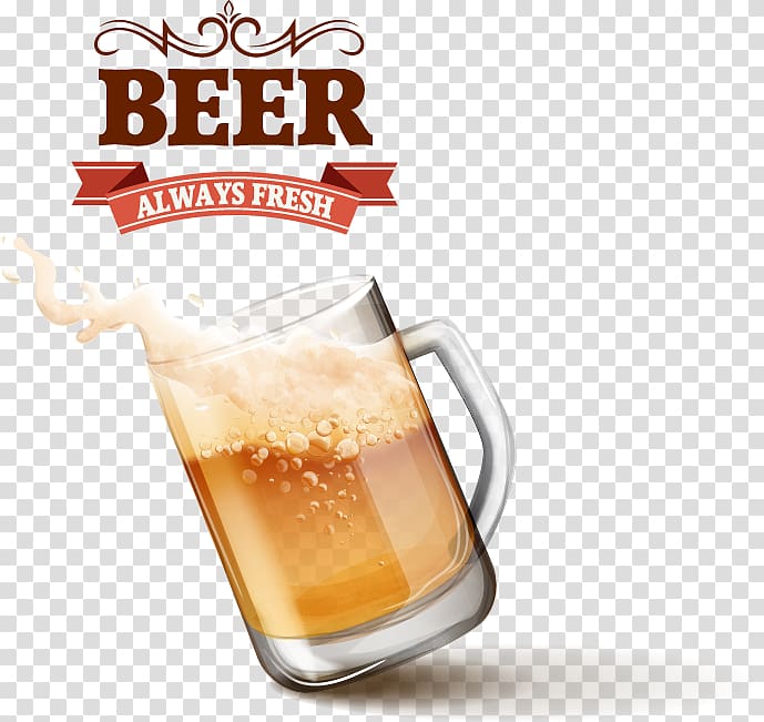 Beer glassware Oktoberfest Brewery Beer festival, realistic beer transparent background PNG clipart