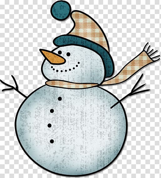 Snowman Hat Scarf , Decorative cartoon snowman hat scarf transparent background PNG clipart