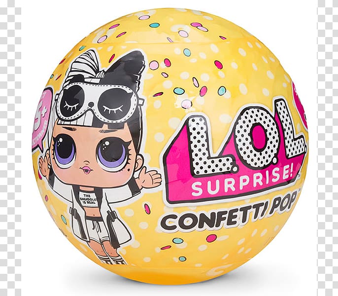 Doll L.O.L. Surprise! Confetti Pop Series 3 Collectable Toy MGA Entertainment, doll transparent background PNG clipart