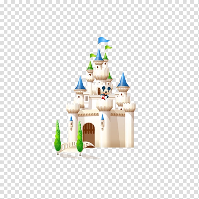 Mural Wall decal Illustration, Cartoon castle decoration transparent background PNG clipart