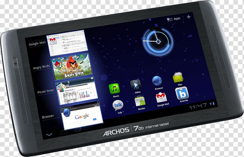 Laptop Archos 70 Archos 101 Internet Tablet Android Honeycomb, tablet transparent background PNG clipart