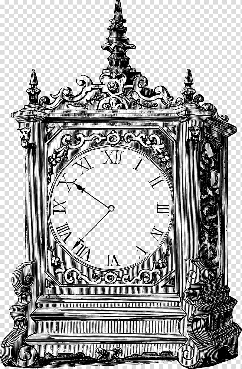 Clock Table Digital stamp , European-style hand-painted Big Ben transparent background PNG clipart
