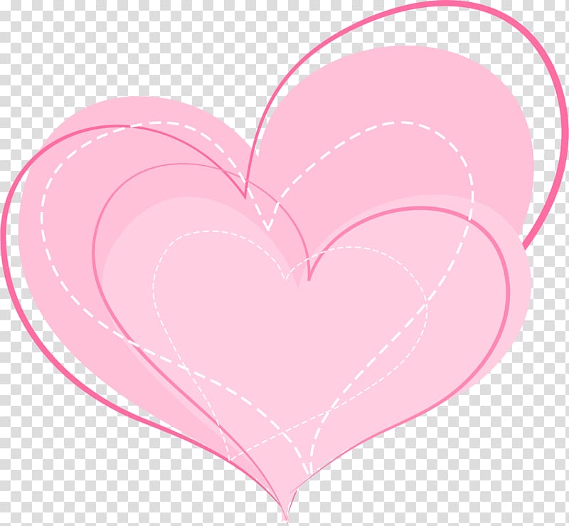 Heart Pink Valentine\'s Day Font, Pink Love transparent background PNG clipart