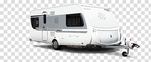 white camper trailer, Caravan Side View transparent background PNG clipart