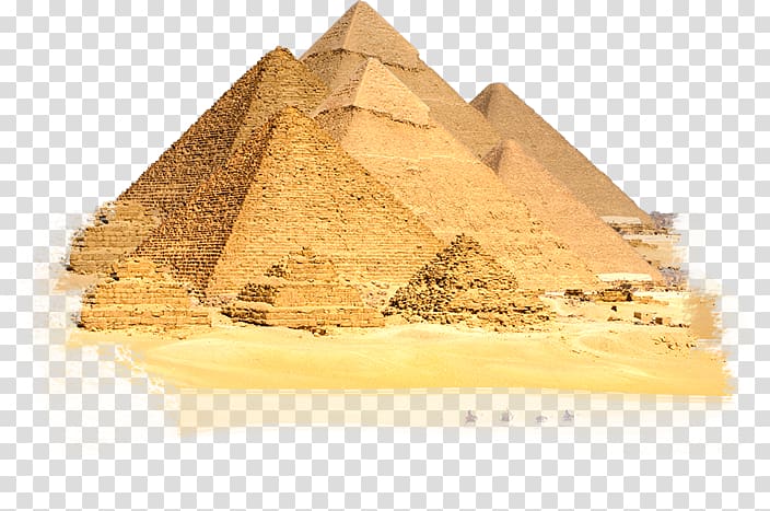 Great Pyramid of Giza Great Sphinx of Giza Pyramid of Khafre Egyptian pyramids Cairo, Egyptian Pyramid transparent background PNG clipart