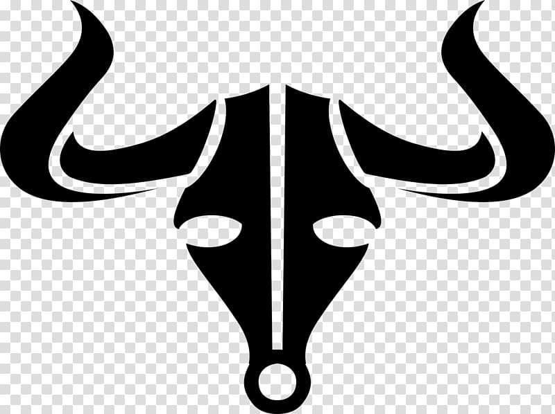 Texas Longhorn Bull , Black Bull badge transparent background PNG clipart