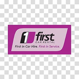 purple 1 First Car Rental service logo, First Car Rental Logo transparent background PNG clipart