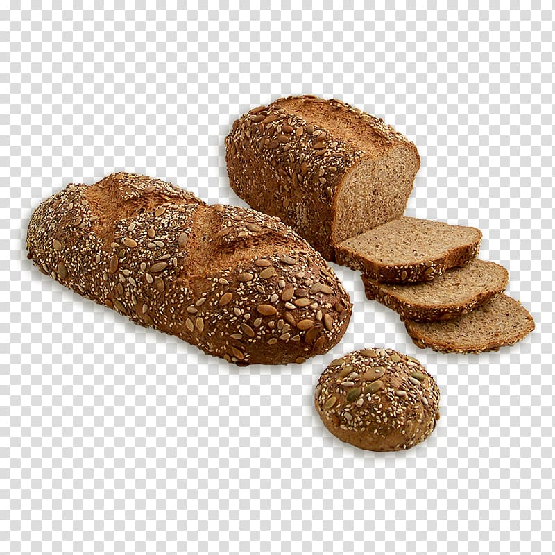 Graham bread Rye bread Pumpernickel Whole grain, whole wheat bread transparent background PNG clipart