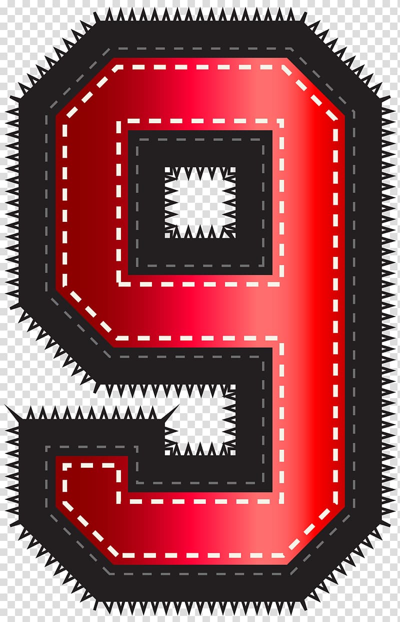 red 9 illustration, Red , Red Sport Style Number Nine transparent background PNG clipart