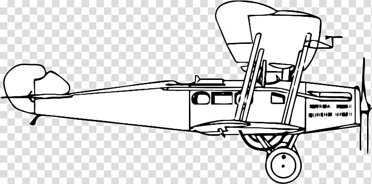 Airplane Fixed-wing aircraft Line art, early aeroplane transparent background PNG clipart