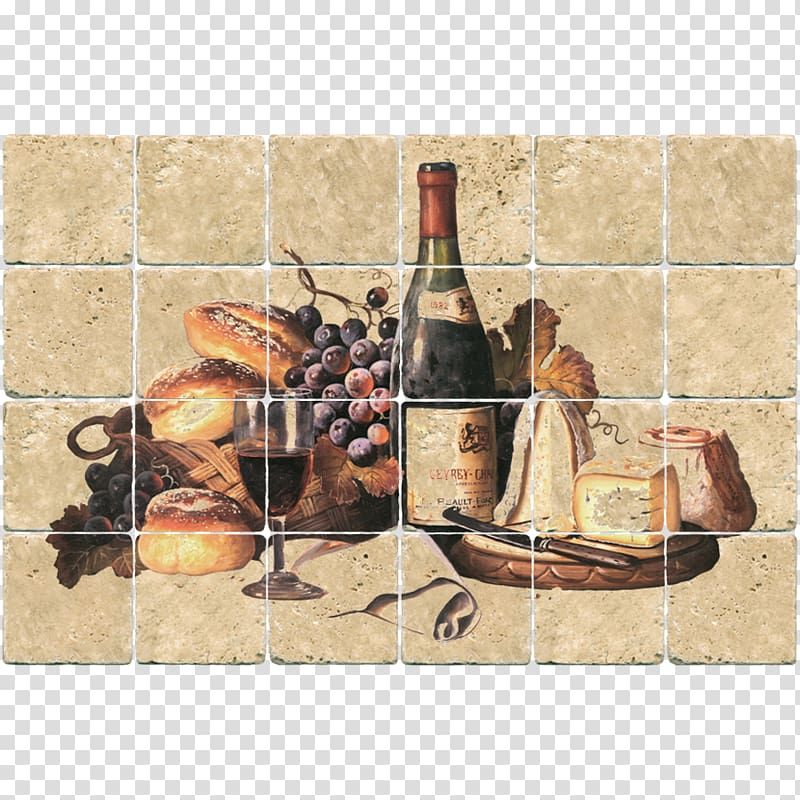 Wine Cloth Napkins Glass bottle Place Mats Still Life, bread and wine transparent background PNG clipart