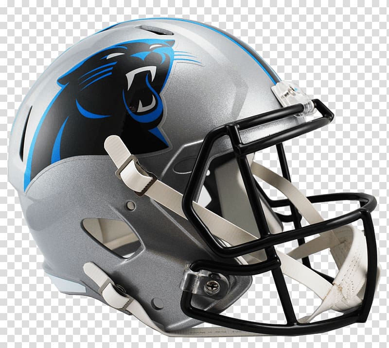 gray and black Carolina Panthers sports helmet illustration, Carolina Panthers Helmet transparent background PNG clipart