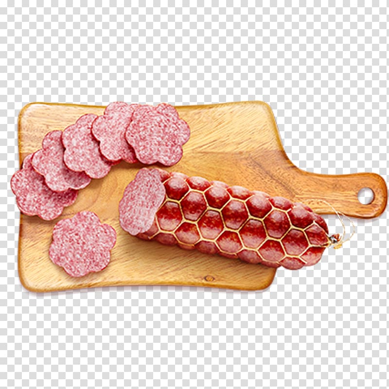 Salami Soppressata Fuet Mettwurst Sausage, sausage transparent background PNG clipart