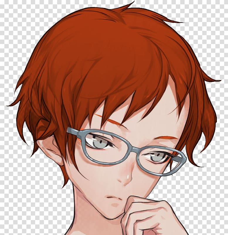 Zero Time Dilemma Glasses Black hair Game, Zero Time Dilemma transparent background PNG clipart