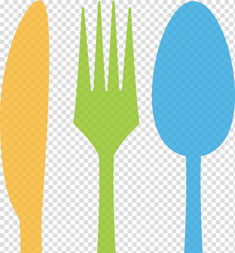 Fork Knife Spoon Tableware, Color simple knife and fork transparent background PNG clipart