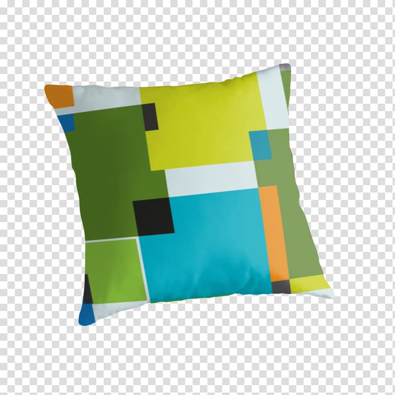 Throw Pillows Cushion Textile Green, multicolored bubble transparent background PNG clipart