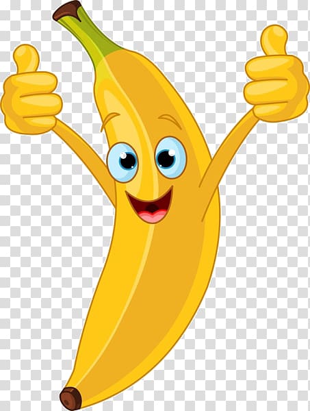 Banana pudding Cartoon , Cartoon expression banana material transparent background PNG clipart