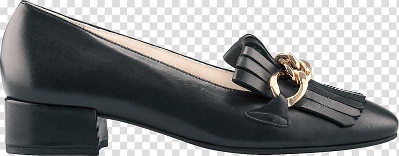 Slip-on shoe High-heeled shoe Gucci Leather, Gold Chunky Heel Shoes for Women transparent background PNG clipart