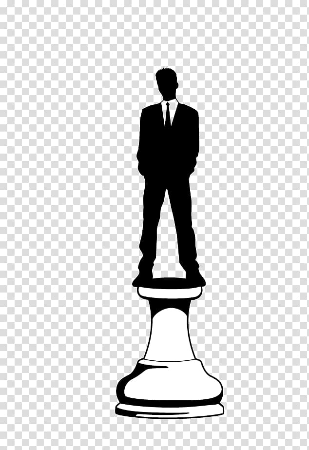 Silhouette, Business man transparent background PNG clipart