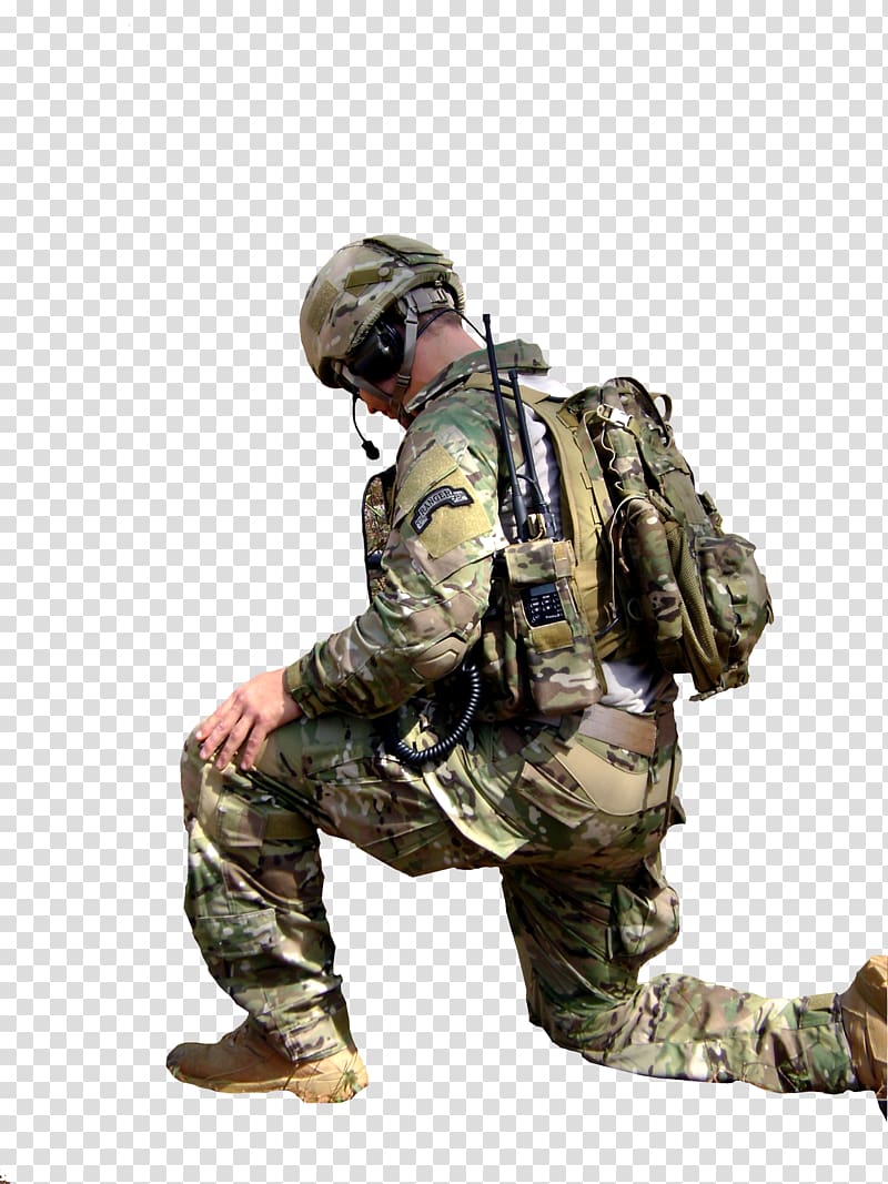 Soldier Military camouflage Army Military uniform, soldiers transparent background PNG clipart