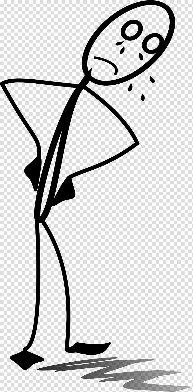 Stick figure Sadness Drawing , sad transparent background PNG clipart