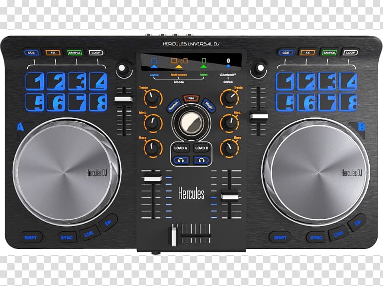 DJ controller Disc jockey Virtual DJ Audio Mixers DJ mix, Dj Set transparent background PNG clipart