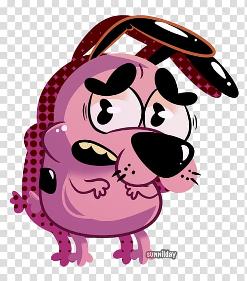 Pink Dog In Cartoon Network