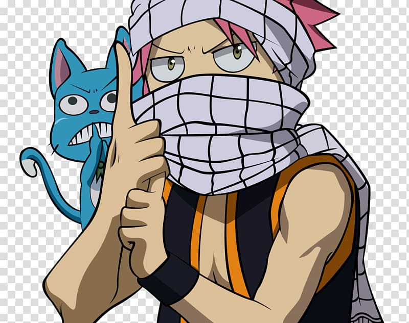 Natsu Dragneel Happy Fairy Tail Ninja Anime, happy transparent background PNG clipart