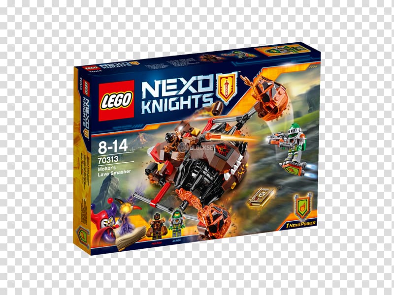 Amazon.com LEGO 70313 NEXO KNIGHTS Moltor's Lava Smasher LEGO Friends Lego Creator, others transparent background PNG clipart