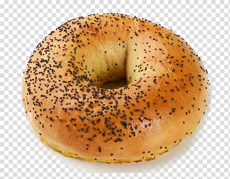 Bagel Bialy Poppy seed Bun 4K resolution, fast food diet transparent background PNG clipart