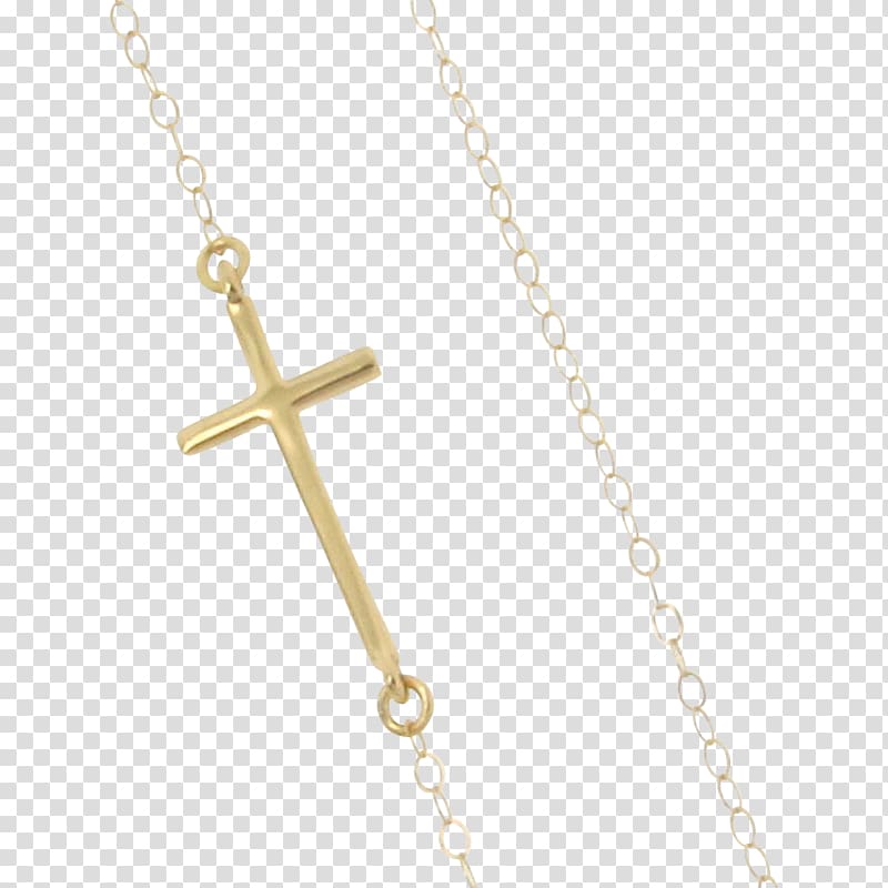 Cross necklace Gold Charms & Pendants Pearl, necklace transparent background PNG clipart