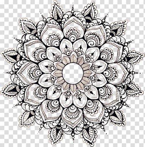 Mandala Floral design Drawing Art Circle, mandala ornament transparent background PNG clipart