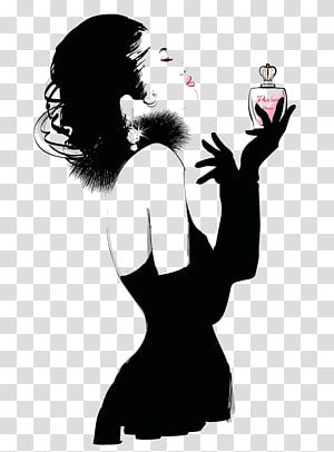 Zodiac Astrological sign Female, Black Woman with perfume transparent background PNG clipart thumbnail
