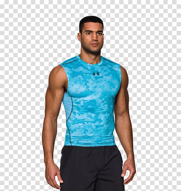T-shirt Under Armour Sleeve Compression garment, T-shirt transparent background PNG clipart