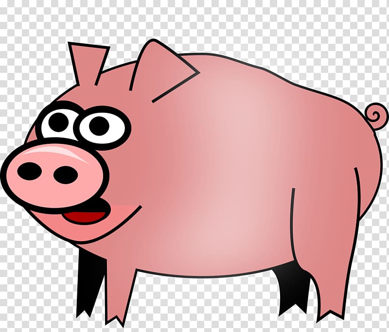 Domestic pig Cartoon , daddy pig transparent background PNG clipart
