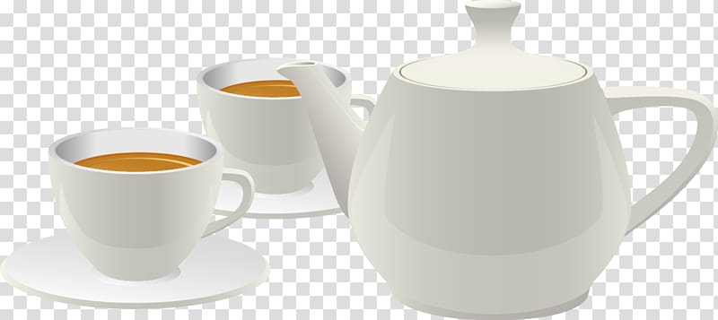 Tea Coffee cup Kettle Ceramic Mug, Exquisite cup coffee mugs transparent background PNG clipart