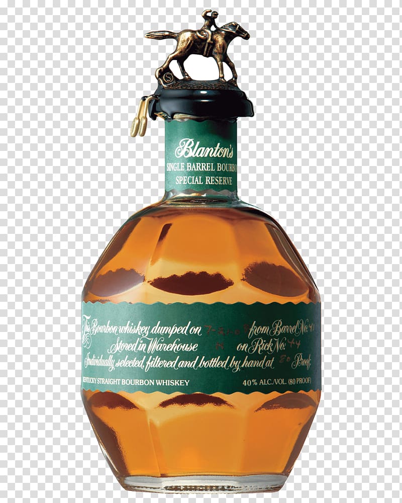 Bourbon whiskey American whiskey Maker\'s Mark Blanton\'s, bottle transparent background PNG clipart