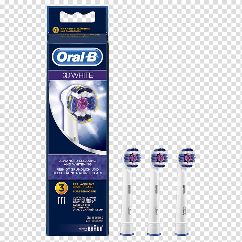 Electric toothbrush Oral-B 3D White Action Dental care, Toothbrush transparent background PNG clipart