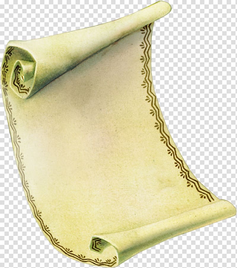 Kraft paper Parchment Scroll, document transparent background PNG clipart