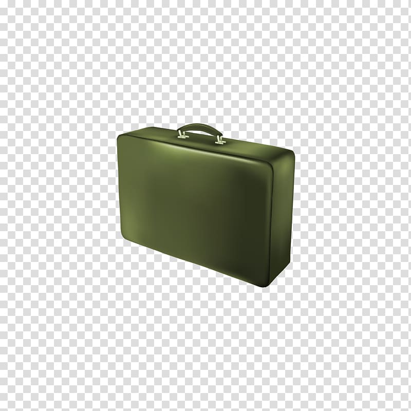 Suitcase Euclidean Bag Shape, Dark green suitcase transparent background PNG clipart