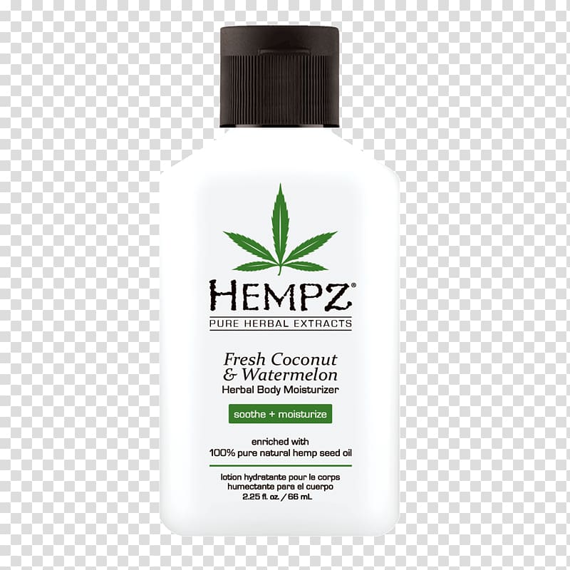 Hempz Original Herbal Body Moisturizer Lotion Oil Honeydew, fresh coconut transparent background PNG clipart