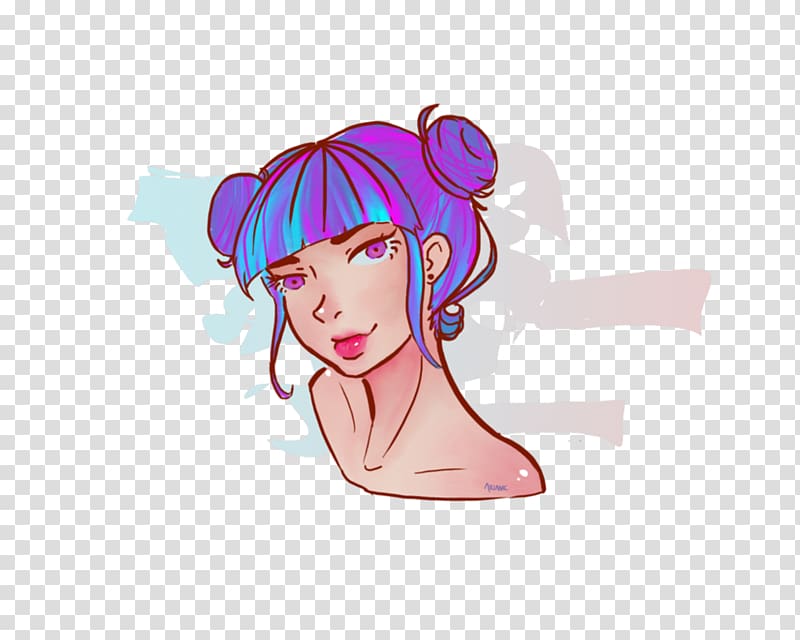 Forehead Headgear Cheek , neon girl transparent background PNG clipart