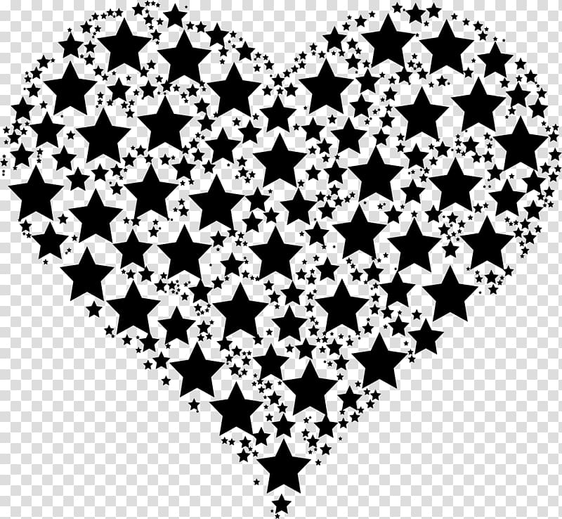 Drawing Color Star Heart , pink stars transparent background PNG clipart